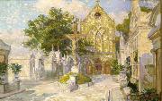 Robert Wadsworth Grafton Saint Roch Cemetery Chapel and Campo Santo France oil painting artist